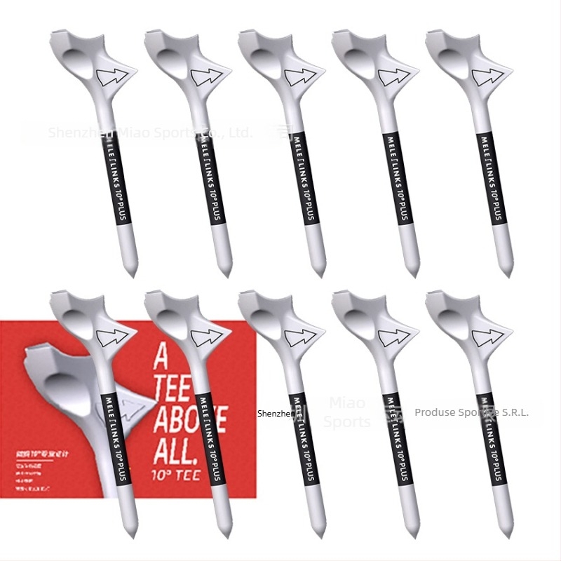 GVOVLVF Tee pentru golf – Design înclinat de 10°, accesoriu din plastic pentru golf