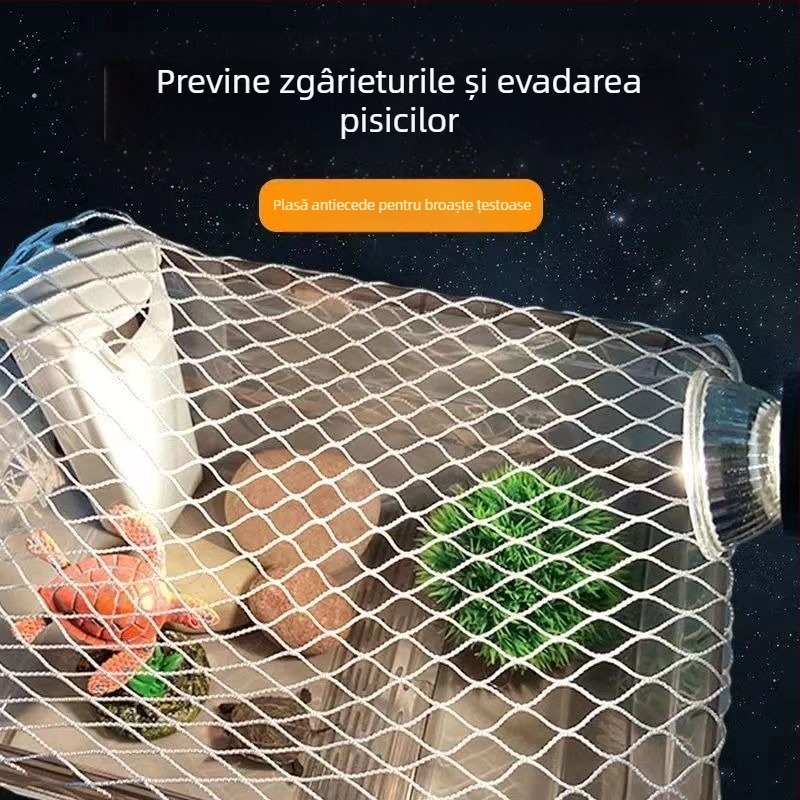 Capac de acvariu cu plasă pentru țestoase, cu plasă elastică, anti-evadare și anti-zgâriere de pisică (Material: Plastic; Categorie: Echipamente pentru acvariu; Numar produs: AXd6ktOGoR0SNCfobqw3TVtd8XE=)