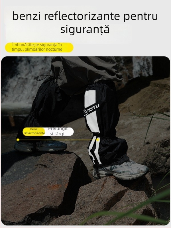 Protecții pentru picioare din Taslan impermeabil, pentru drumeții în aer liber și alpinism — protecție împotriva nisipului din deșert, unisex, personalizabile