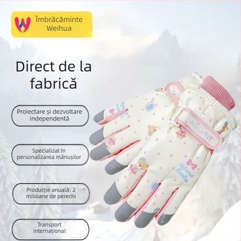 Wei Hua mănuși de schi unisex pentru adulți, pânză Oxford