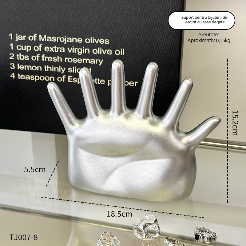 Suport pentru bijuterii – vinil, stil vintage, expoziție pe birou și depozitare, multifuncțional, 200 g