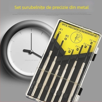 Set șurubelnițe pentru ceas Mingyu, 6 piese, magnetice, izolate, oțel CR-V