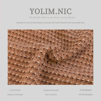 Covoraș decorativ pentru marginea patului, tricotat, cu ciucuri - tricot tweed, stil hotelier, minimalist modern, personalizare disponibilă, logo imprimat