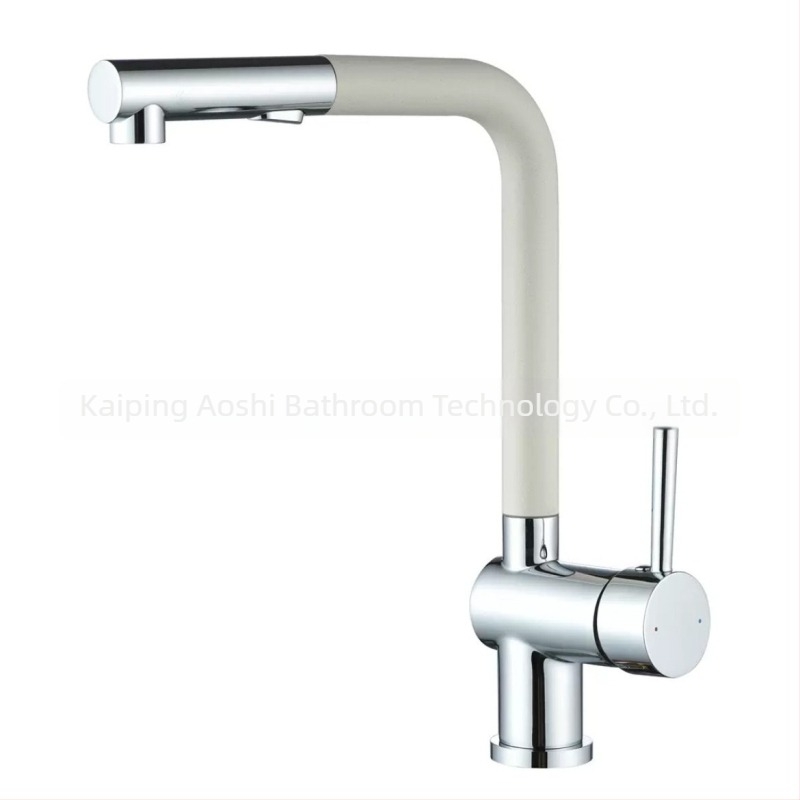 Robinet de bucătărie 3 în 1 pentru purificarea apei, din cupru integral, cu țeavă PEX retractabilă, model S08, supapă cu disc ceramic