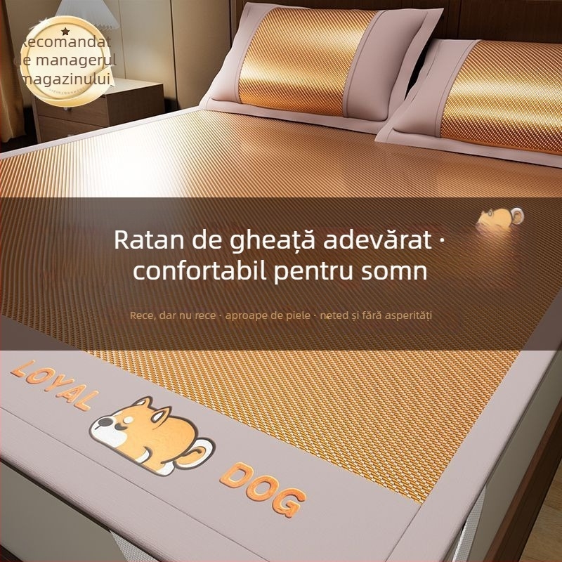 Set trei covorașe din ice silk, cu broderie, stil chinezesc, calitate de primă clasă - Must Buy