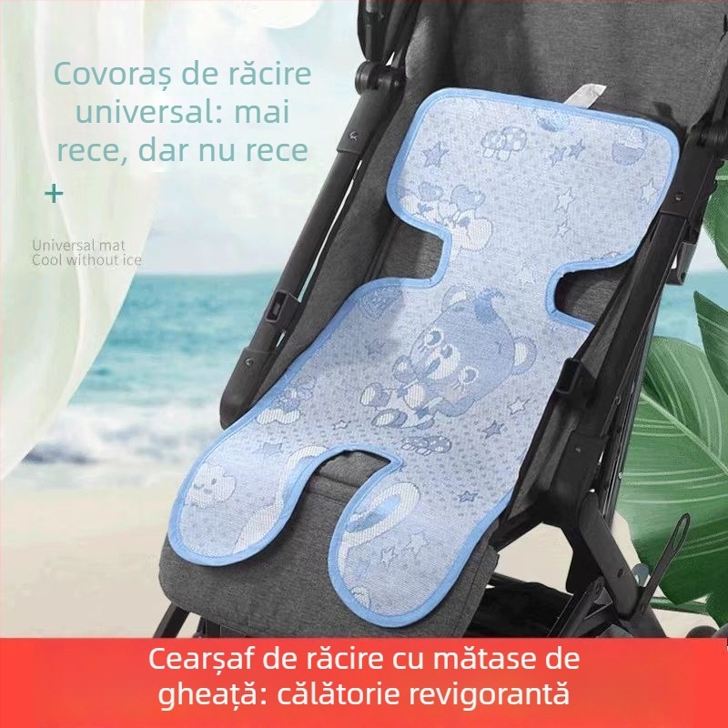 Covoraș pentru scaunul de la cărucior — din paie, pernă universală pentru scaun