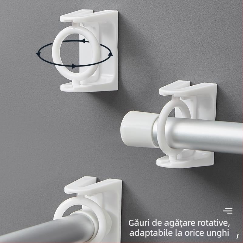 Cârlig cu ventuză, din plastic, cu două cârlige, stil modern minimalist (Set de două, încărcare maximă 5 kg)