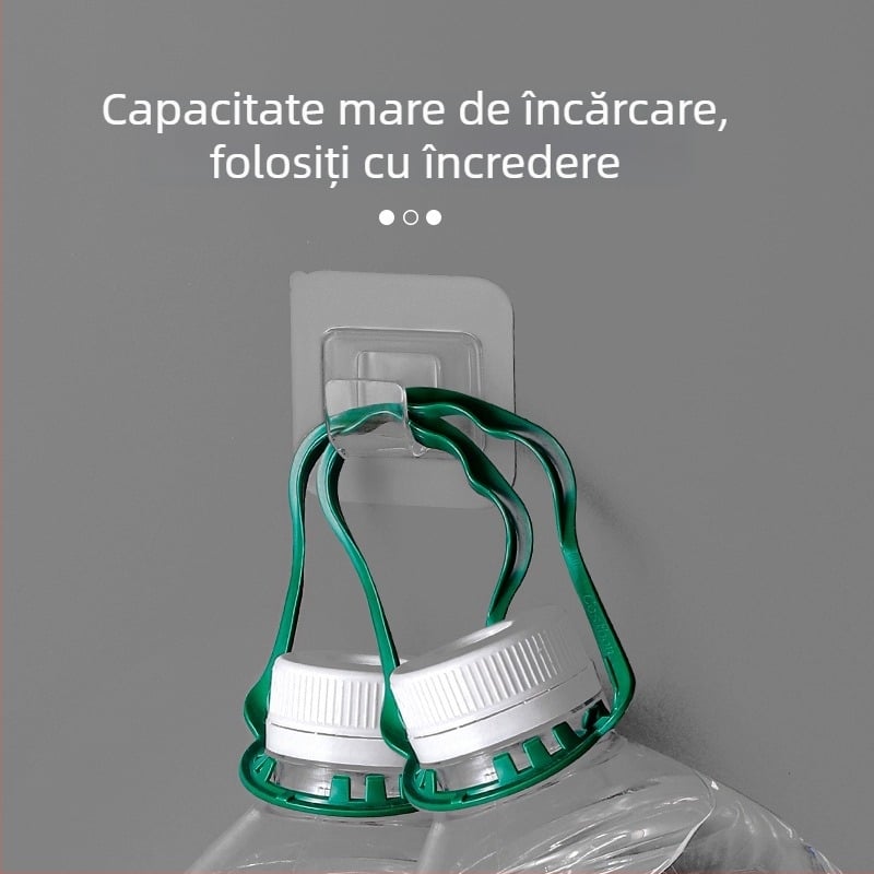 Set de 4 suporturi telescopice cu adeziv, pentru bare de perdea și bare de prosoape