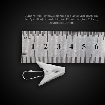 Clip uscat din plastic cu cârlig pentru lenjerie, șosete și tricou (Fără pliere; Model: Altul; Ambalaj standard)