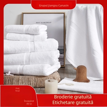 Prosoape de hotel, 100% bumbac, fir simplu 16s, finisaj tiv, textură spirală, 50–60 g, absorbție înaltă