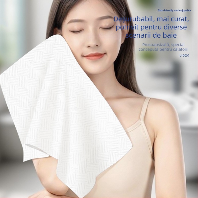 USTEL Prosop de față comprimat, de unică folosință – non-țesut, ≥50 g, 6 buc./ambalaj, 288 ambalaje/cutie