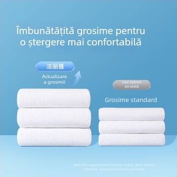 Prosop de față comprimabil, din fibră vegetală, peste 50 g, brand Grace/Jielia, prosop de călătorie și pentru hoteluri, pătrat portabil