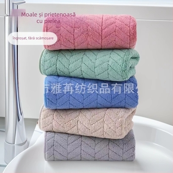 Prosop de față - Coral fleece, 150D, margine cusută, 50–80 g, moale, uscare rapidă, absorbant