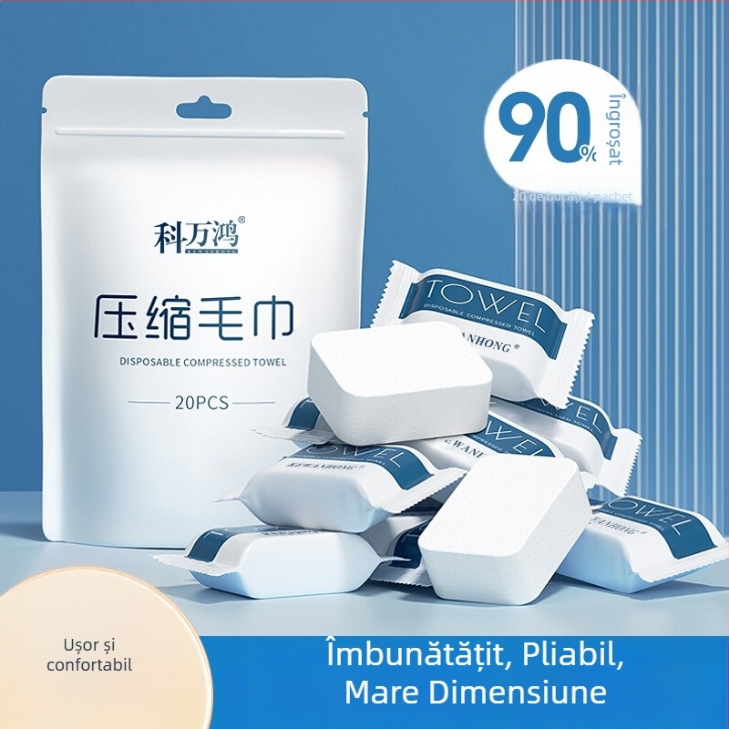 Prosop comprimat – bumbac 100%, 50 g sau mai mult, 20 buc, Ke Wanhong