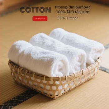 Prosop de baie stil Japonez din bumbac - țesătură simplă, 32 fire, 100-120 g/m², pentru uz casnic și hotelier