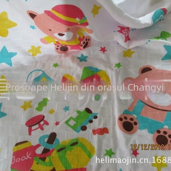 Prosop de baie pentru bebeluși din fibre de bambus, țesătură cu fagure dublu, fără agenți fluorescenți, 170–200 g, fire 32, conținut 99% bumbac