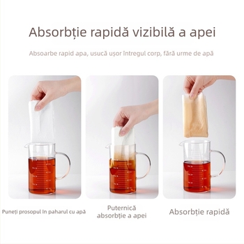 Prosop de unică folosință pentru băița picioarelor și bucătărie — absorbant, nețesut, îngroșat, în rolă