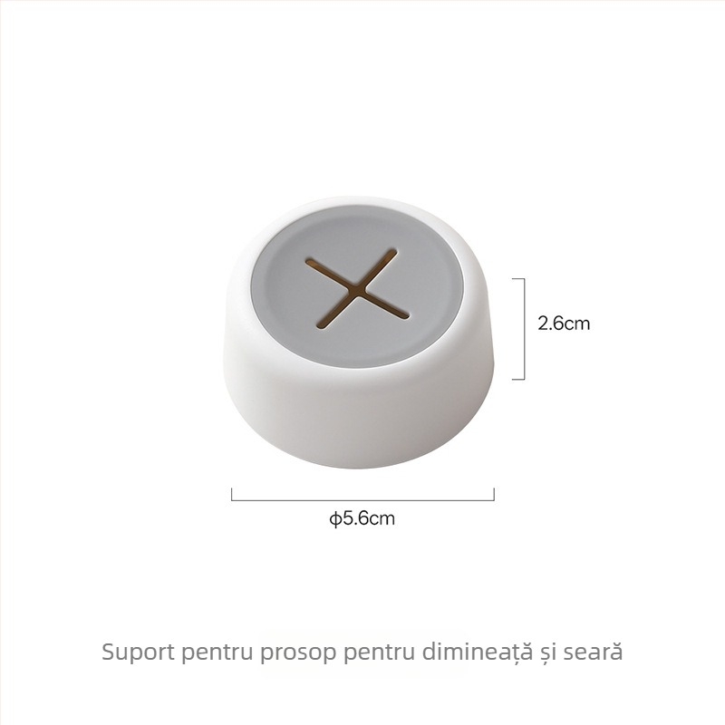 FaSoLa Clips pentru Prosoape – Montat pe perete, Fără găuri, Suport pentru prosoape de bucătărie, Design modern minimalist, Materiale: ABS, silicon, adeziv acrilic, Greutate 23 g