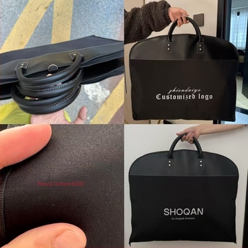 Husă premium pentru costum cu mâner din piele, protecție împotriva prafului, material nețesut, impermeabilă și rezistentă la umezeală, pentru călătorii și afaceri
