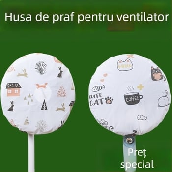 Husă de praf pentru ventilator electric (pentru podea și montat pe perete) – PVC, protecție împotriva prafului și umezelii