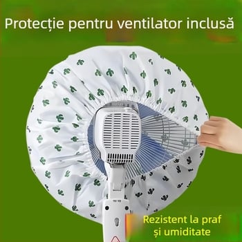 Husă de praf pentru ventilator electric (pentru podea și montat pe perete) – PVC, protecție împotriva prafului și umezelii