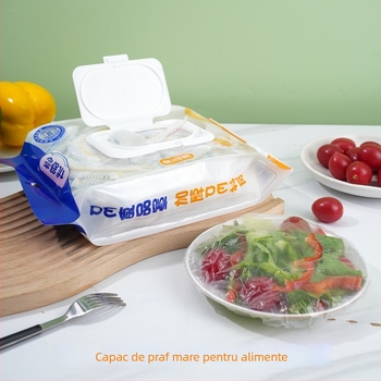 Set capace farfurii de unică folosință – calitate alimentară PE, multifuncțional, protecție împotriva prafului, stil obișnuit