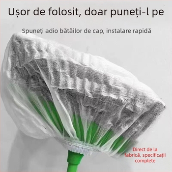 Capac de mătură de unică folosință pentru uz casnic, material textil cu husă din material nețesut, 100 buc./ambalaj, 100 ambalaje/cutie, în stoc