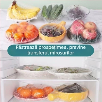 Capac de unică folosință din PE pentru conservarea prospețimii alimentelor, Seven bears, cod produs Qixi bear 018 fresh cover, Multifuncțional, Protecție împotriva prafului