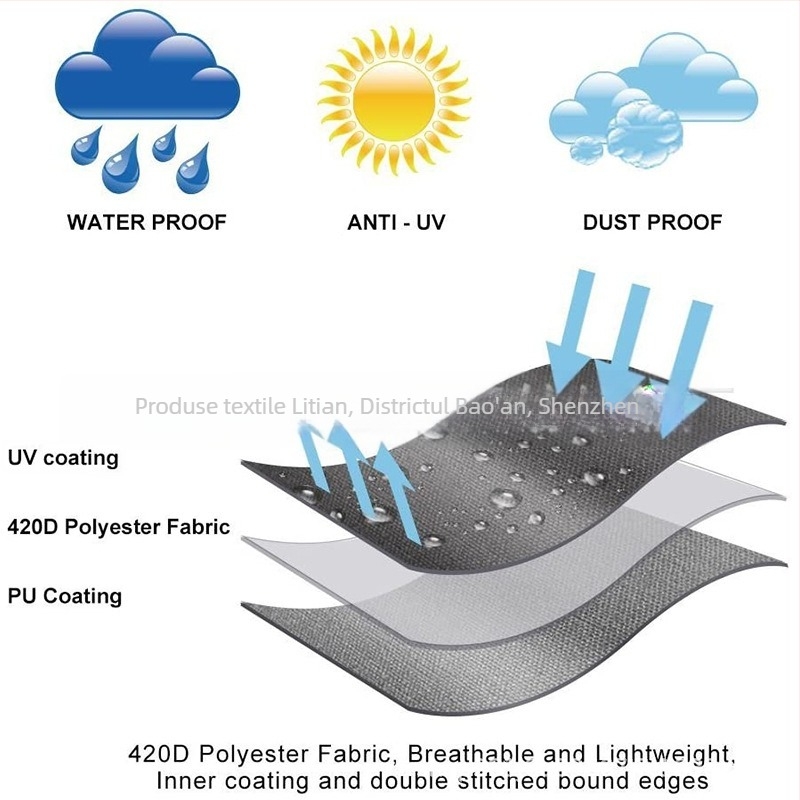 Husă pentru umbrelă de exterior, material 420D Oxford, stil modern minimalist, personalizare disponibilă