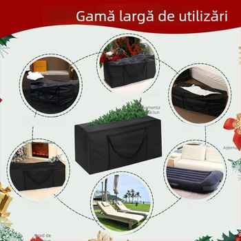 Sac de depozitare pentru brad de Crăciun, pânză Oxford, impermeabil, rezistent la razele soarelui și praf, capacitate mare, Yunpin Leisure