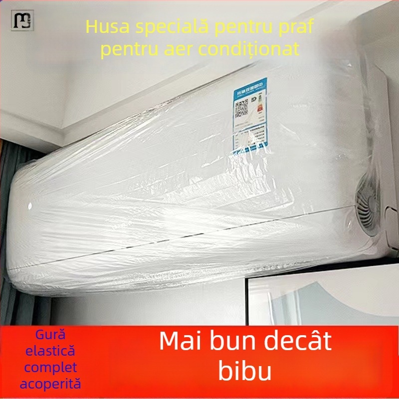 Acoperire de protecție împotriva prafului pentru aer condiționat, de unică folosință, extra mare, PE, logo tipărit, personalizabil