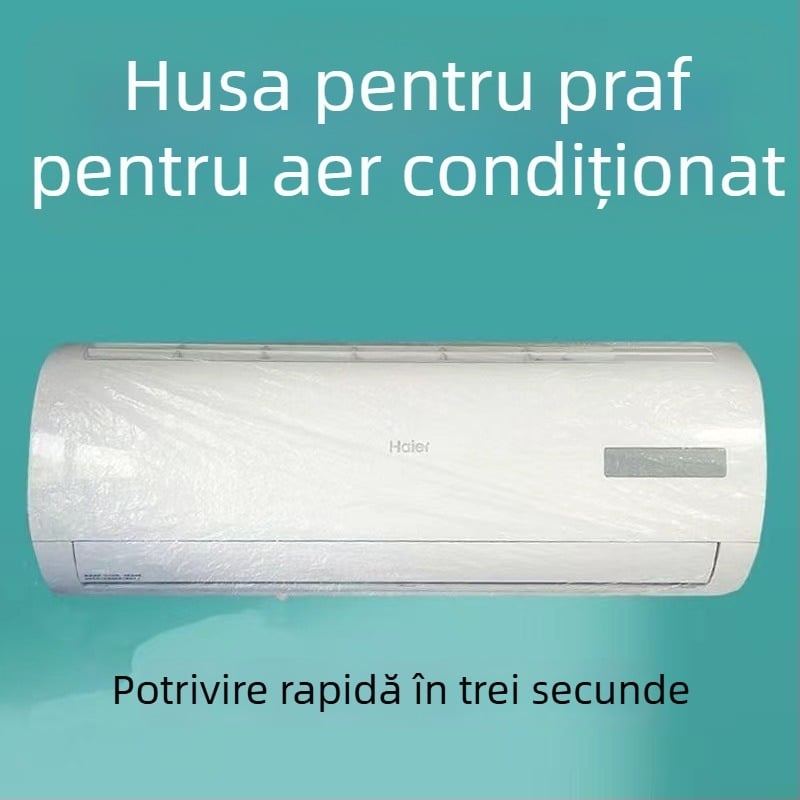 Acoperire de protecție împotriva prafului pentru aer condiționat, de unică folosință, extra mare, PE, logo tipărit, personalizabil