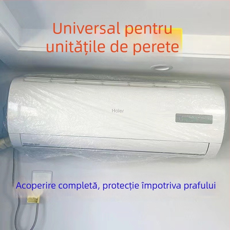 Acoperire de protecție împotriva prafului pentru aer condiționat, de unică folosință, extra mare, PE, logo tipărit, personalizabil