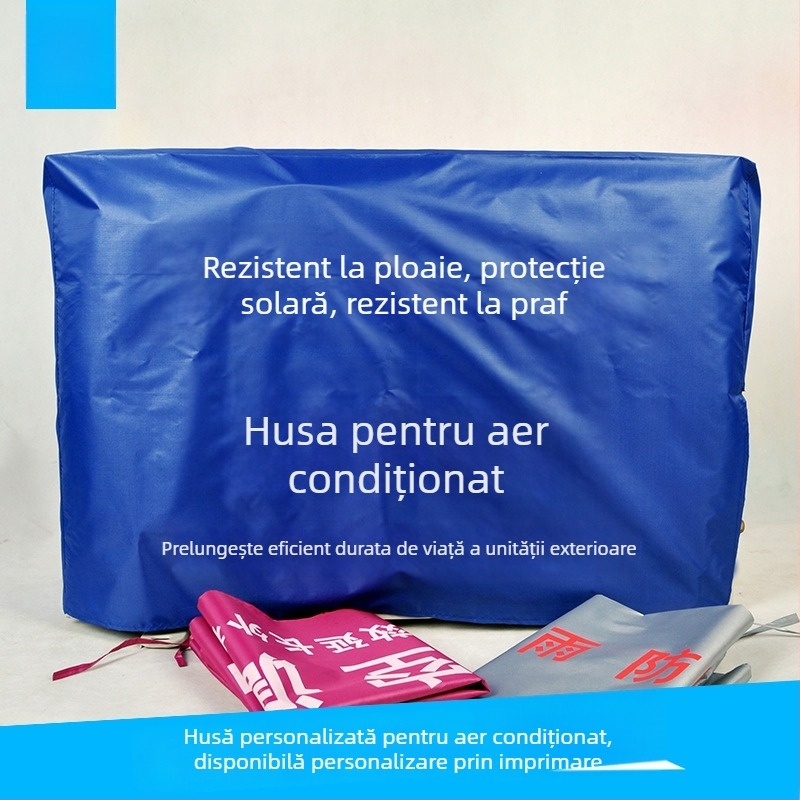 Husă pentru aer condiționat Grinch | țesătură cu strat argintiu, personalizabilă, stil modern minimalist