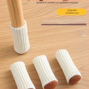 Capace pentru picioarele mesei și scaunelor – tricotate cu dublu strat, antiderapante, rezistente la uzură