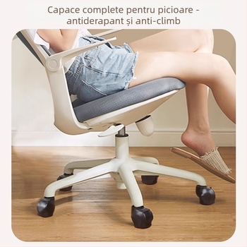 Huse pentru rolele scaunului de birou – universale, din TPR, rotunde, cu suporturi anti-derapare pentru picioarele scaunului
