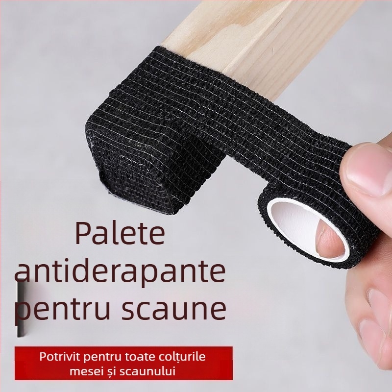 Huse pentru picioarele scaunelor din textil nețesut – antiderapante, rezistente la uzură, design modern minimalist