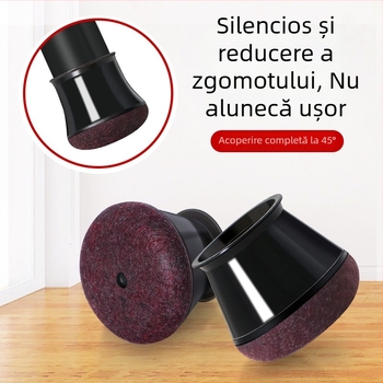 Suport circular pentru picioarele scaunului din TPE – îngroșat, anti-alunecare, reducere a zgomotului, protecție pentru picioarele mobilierului, stil modern minimalist