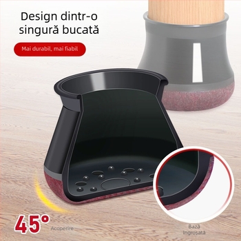 Suport circular pentru picioarele scaunului din TPE – îngroșat, anti-alunecare, reducere a zgomotului, protecție pentru picioarele mobilierului, stil modern minimalist