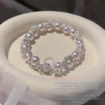 Brățară Yuqi - feminin, stil coreean - formă geometrică - materiale mixte - mărgele