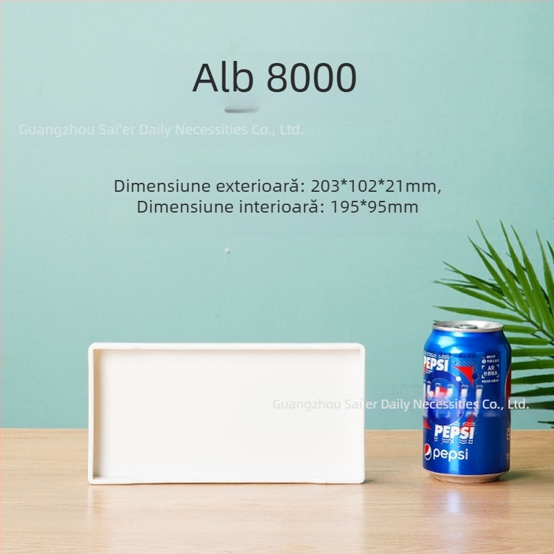 Tavă comercială Sail – plastic, pătrată, culoare uni, turnare prin injecție, stil modern