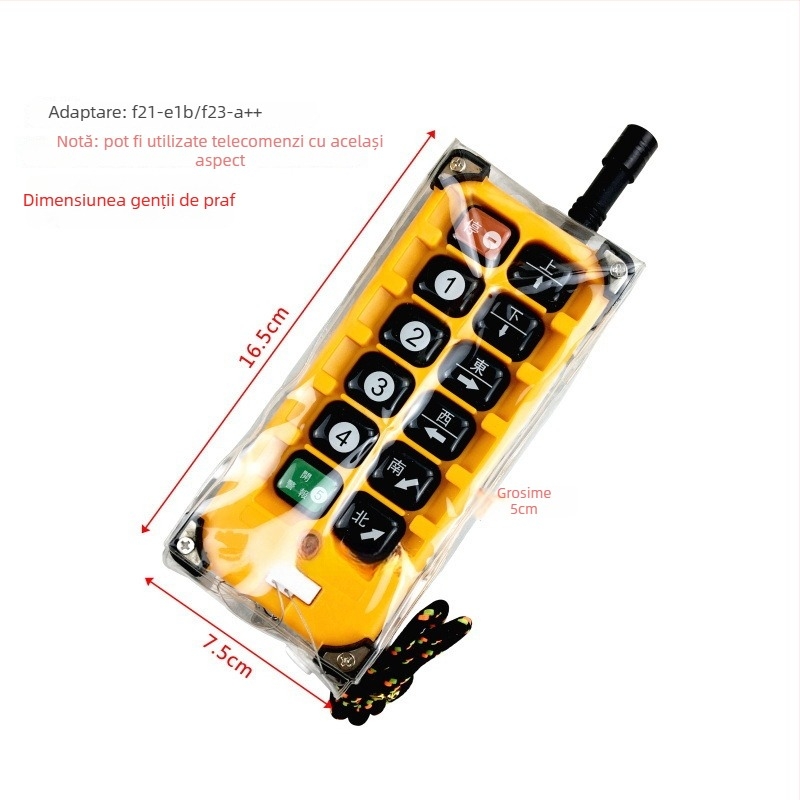 Husă de protecție pentru telecomanda de macara industrială — Plastic, țesătură PVC, stil Modern Minimalist, 14# husă protecție, Prelucrare personalizată