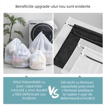 Geantă de spălat pentru mașina de spălat – Geantă de protecție din plasă pentru uscare delicată și șosete; Stil modern simplu; Material: Altul; Brand: Altul; Lansare: 2025