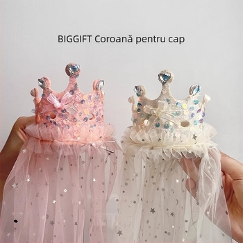 Diademă pentru copii – accesoriu de păr din plastic, fabricat manual, stil desen animat, unisex