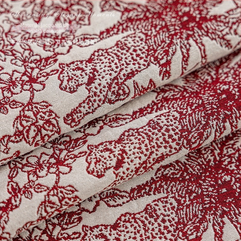 Steag de masă, (protecție împotriva prafului, dreptunghiular, bumbac și in, model floral)