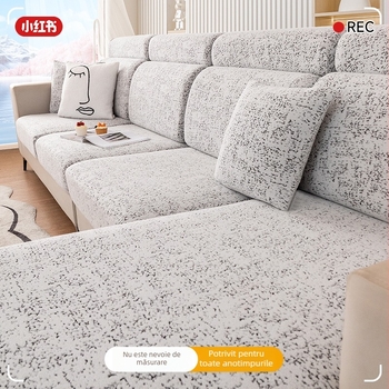 Husă de canapea elastică universală pentru canapea modulară – stil minimalist, pentru toate sezoanele, personalizabilă