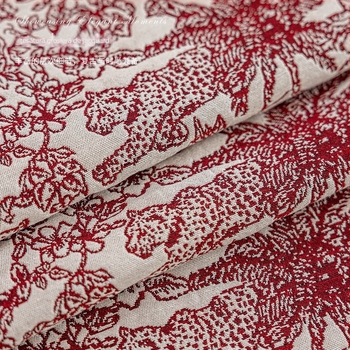 Steag de masă, dreptunghiular, din bumbac și in, model floral, protecție împotriva prafului