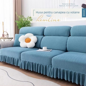 Husă de canapea din poliester, foarte elastică – model cu dungi, stil Nordic, pentru canapea generală, potrivită pentru toate anotimpurile