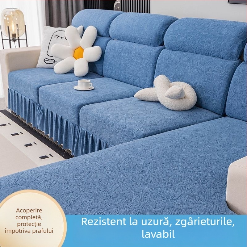 Husă de canapea din poliester, foarte elastică – model cu dungi, stil Nordic, pentru canapea generală, potrivită pentru toate anotimpurile