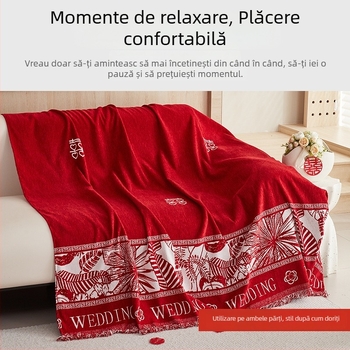 Husă de canapea Chenille pentru colțar, model inimă, stil de nuntă, protecție împotriva prafului